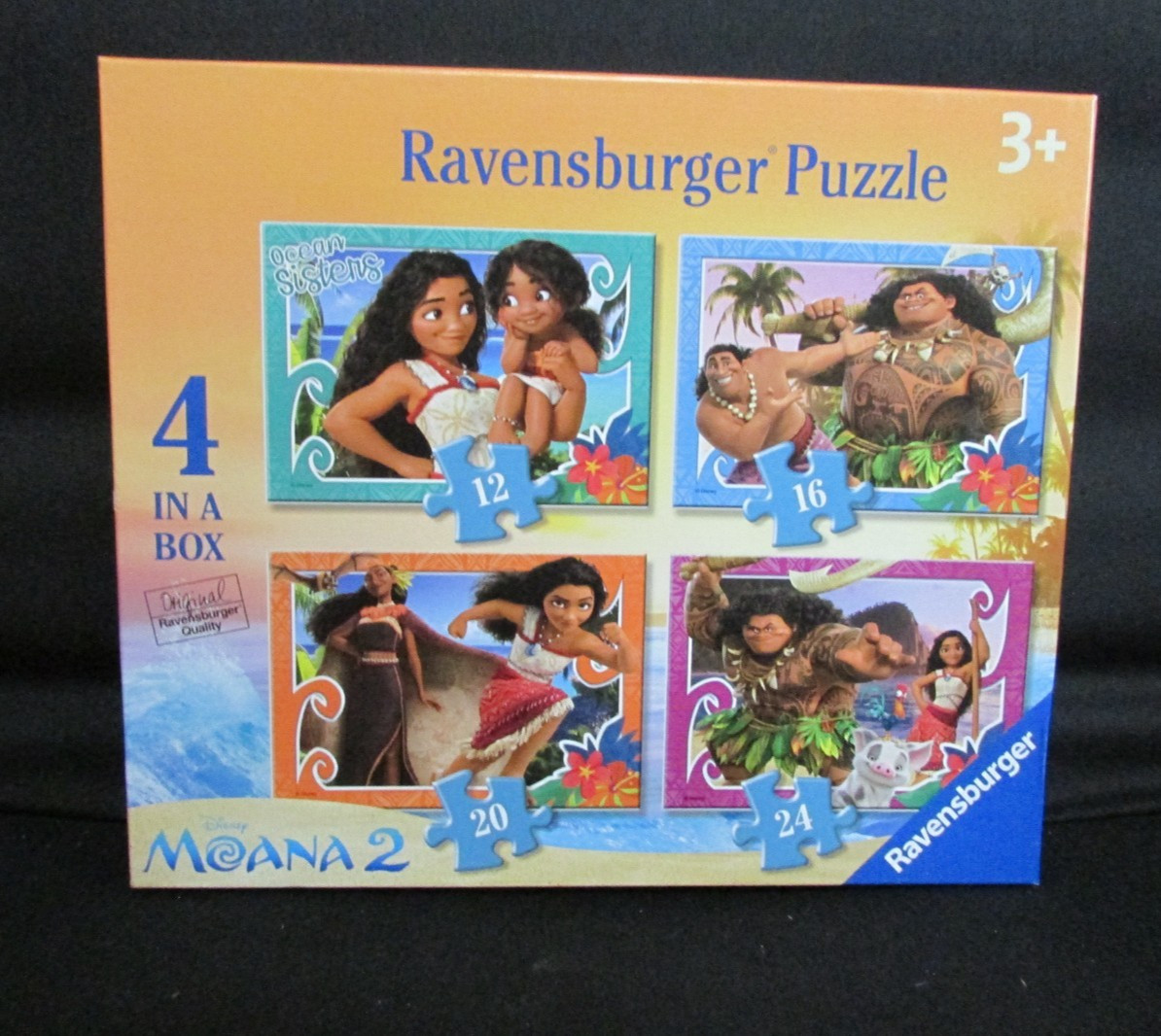 Ravensburger Disney® Moana 2™ 4-in-a-Box Jigsaw Puzzle Set (12/16/20/24pcs) New