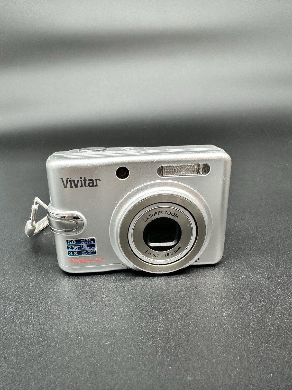 Vivitar Vivicam 5355 5.0MP Digital Camera Silver Tested