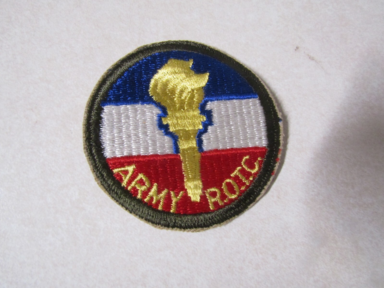 GENUINE MILITARY PATCH SEW ON WW2 ERA US ARMY ROTC RESERVE OFFICER TRAINING CORP