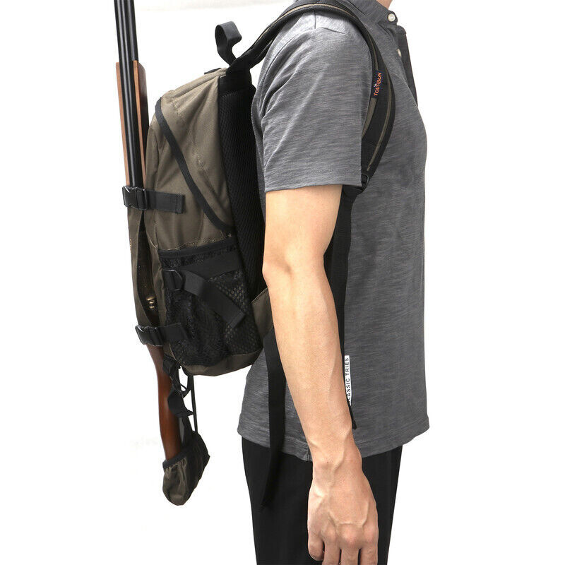 TOURBON Hiking Day Pack Hunting Backpack Rifle Stock Carry Molle Bag Gun Holder