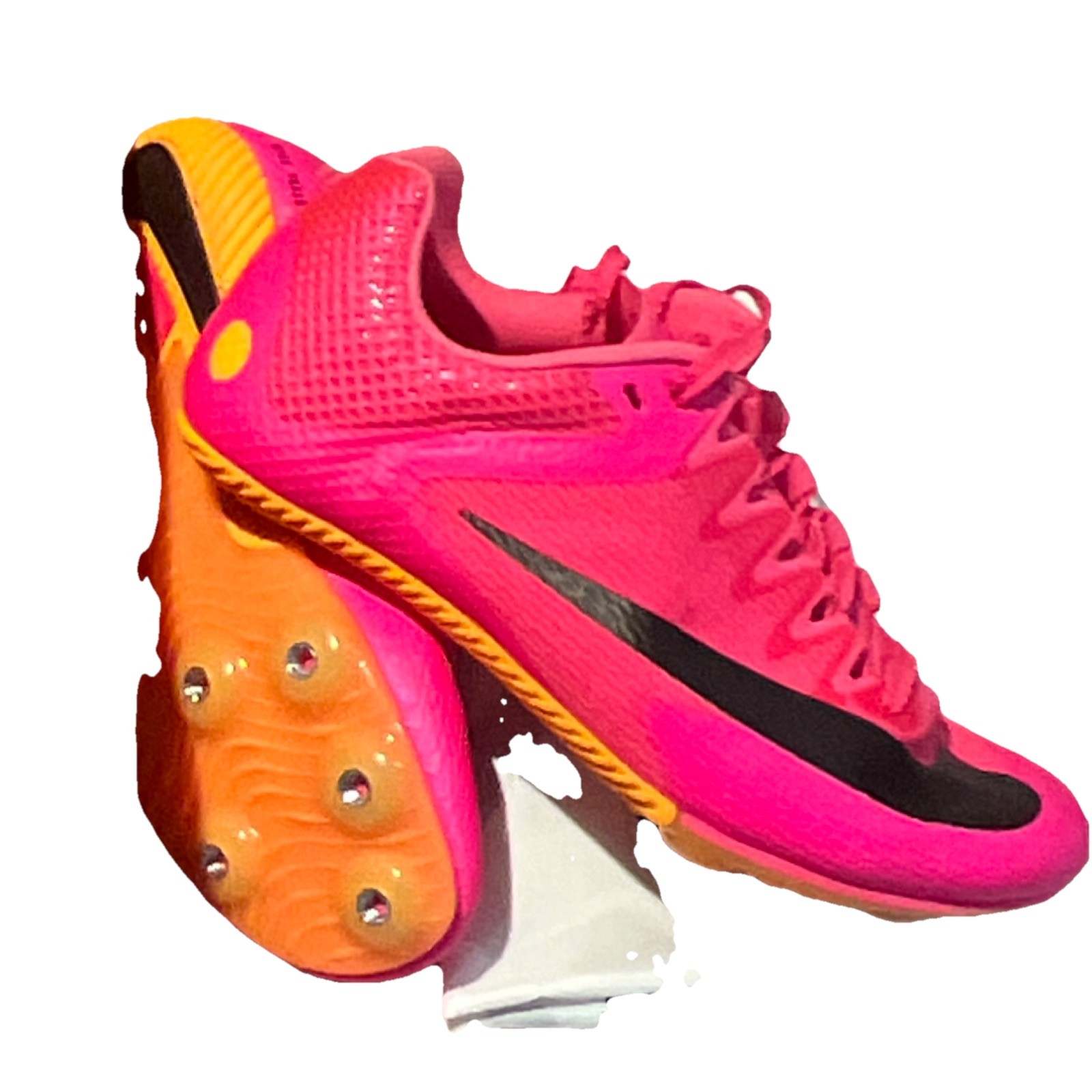 Nike Zoom Superfly Elite 2 Track Running Spikes Pink/Orange with Bag