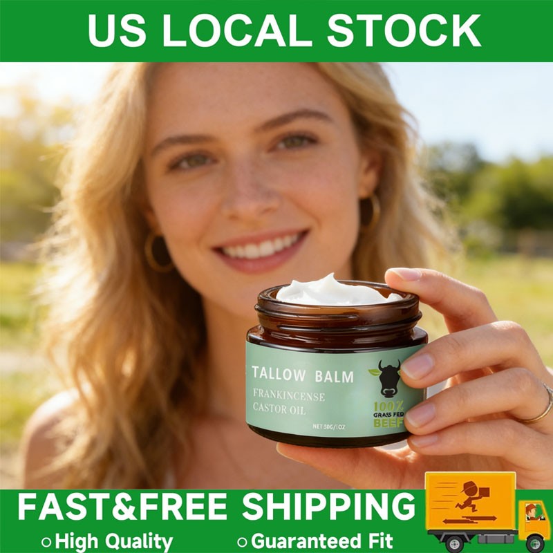 Tallow Balm Moisturizing Cream Frankincense Castor Oil 30g