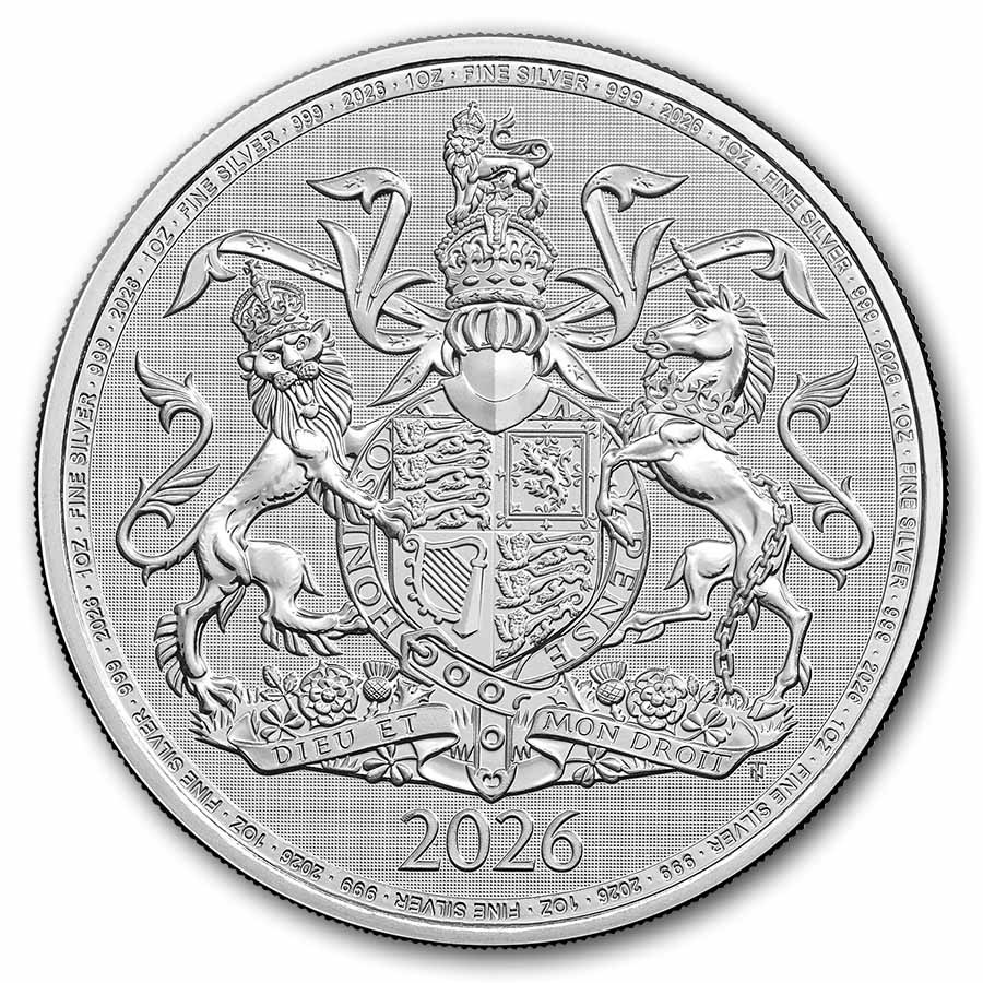 2026 Great Britain 1 oz Silver The Royal Arms BU