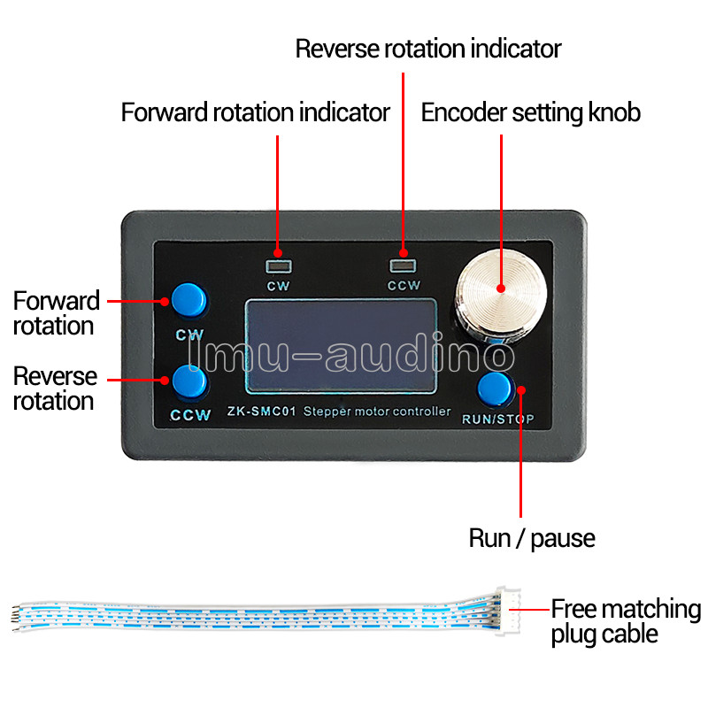 1PCS 42 57 Stepper Motor Controller Reverse Angle Pulse Speed Control Board PLC