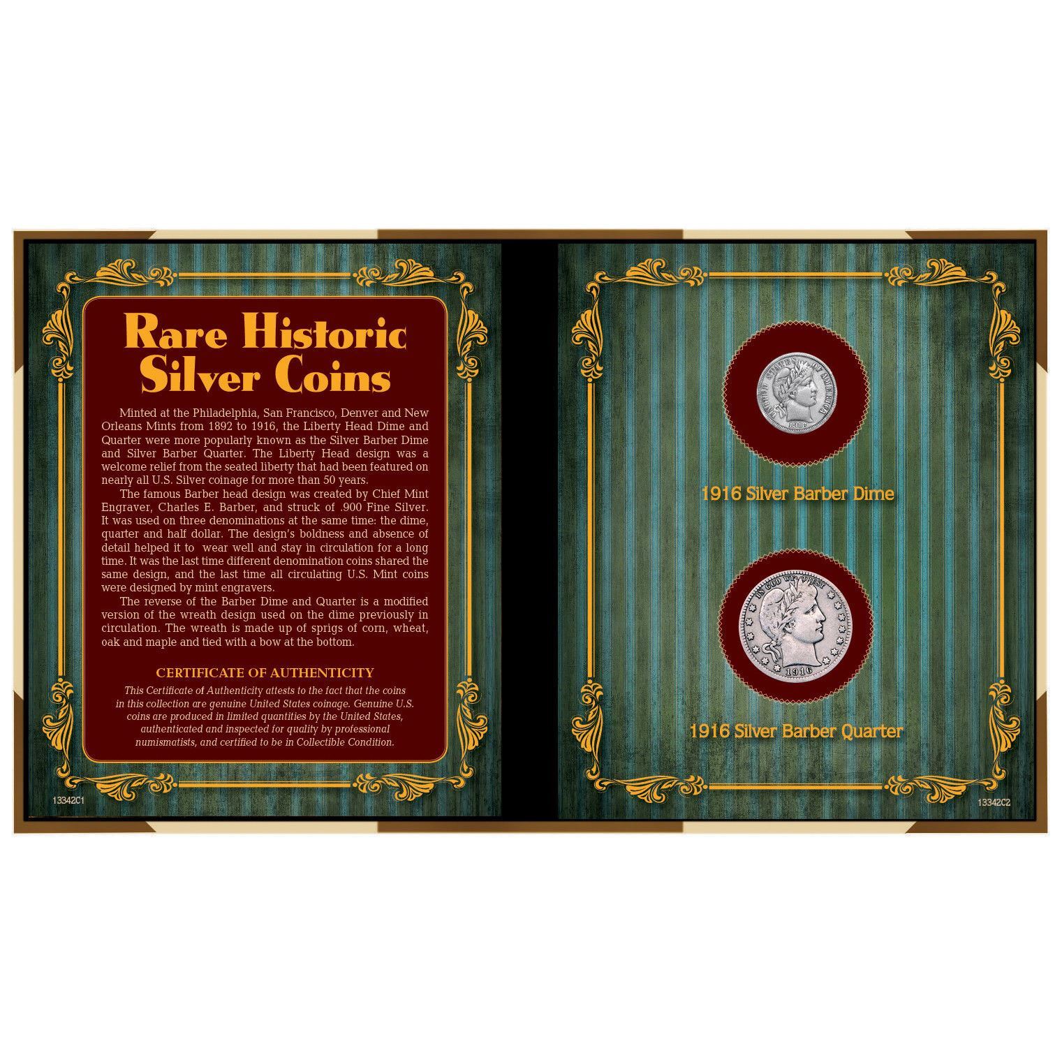 NEW Rare Historic Silver Coins - Last Year of Issue 1916 13342