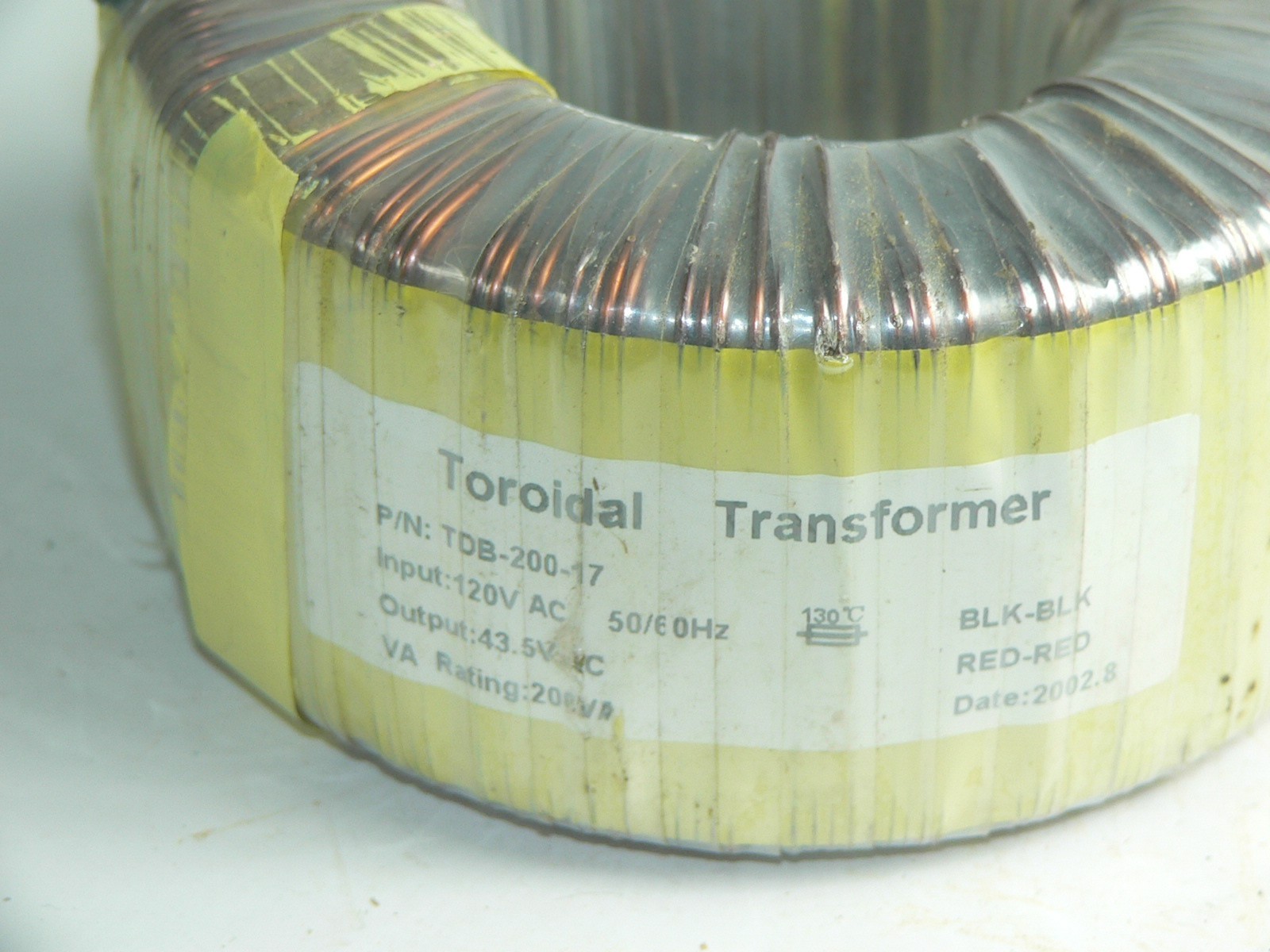 1 TDB-200-17 Toroidal Power Transformer--Tests good