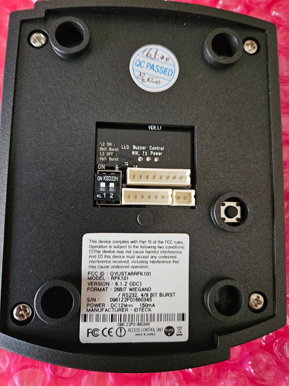 IDTECK RFK101 Type Keypad Reader