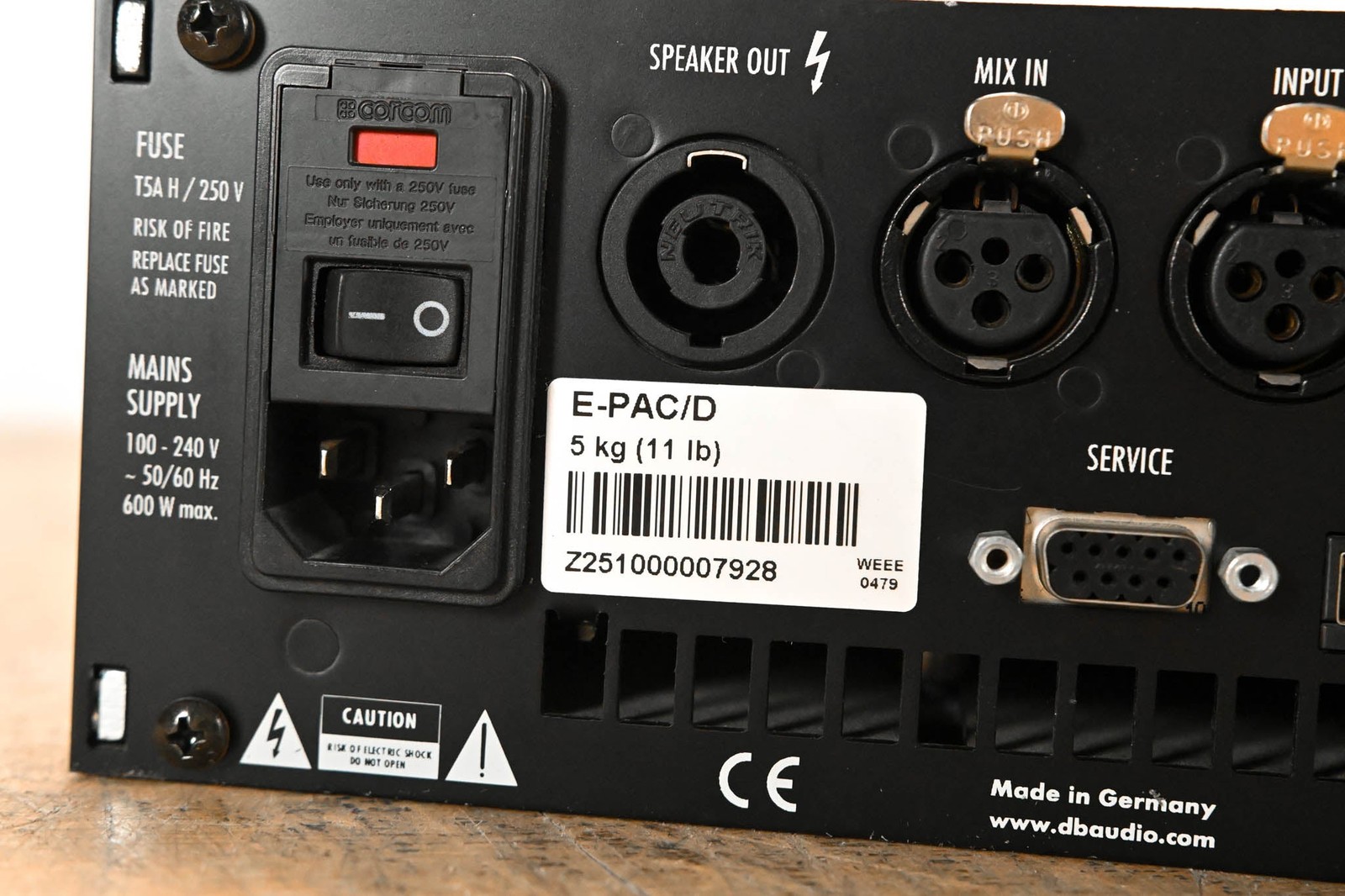 d&b audiotechnik E-PAC Single-Channel Power Amplifier Controller CG01V50