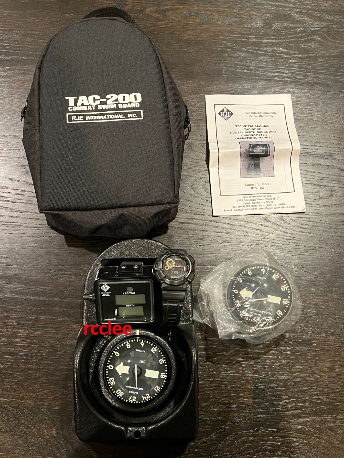 RJE TAC-200 Compass Combat Swimmer Diving Navigation Board NAVY SEAL SF USSOCOM