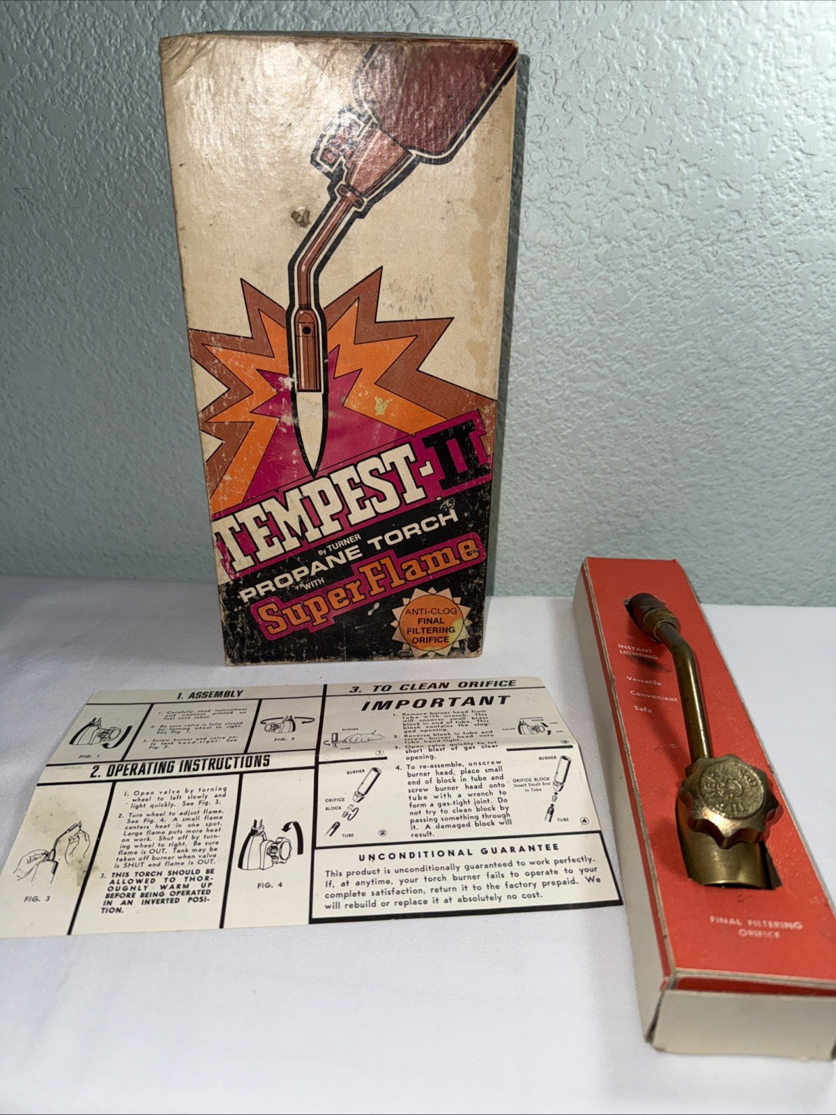 Vintage Turner LP-5555 Propane Blow Torch Head Blacksmithing Metalworking in Box