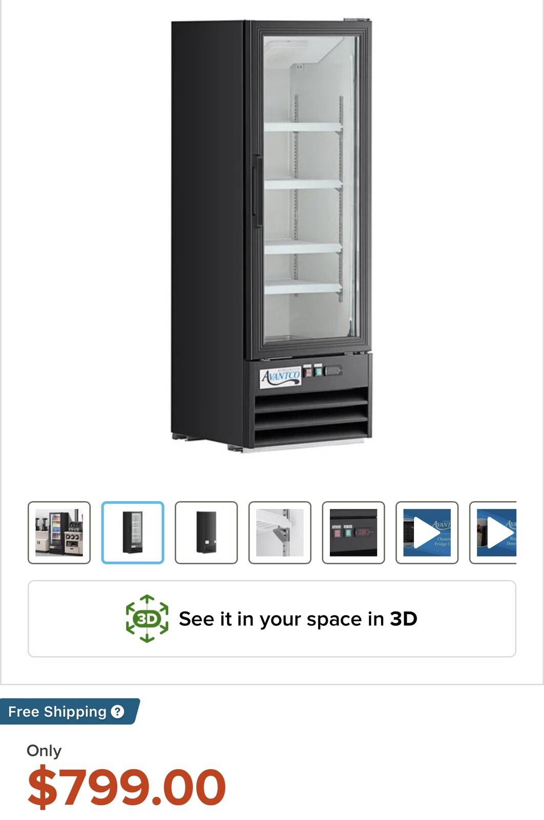 Avantco GDCFridge