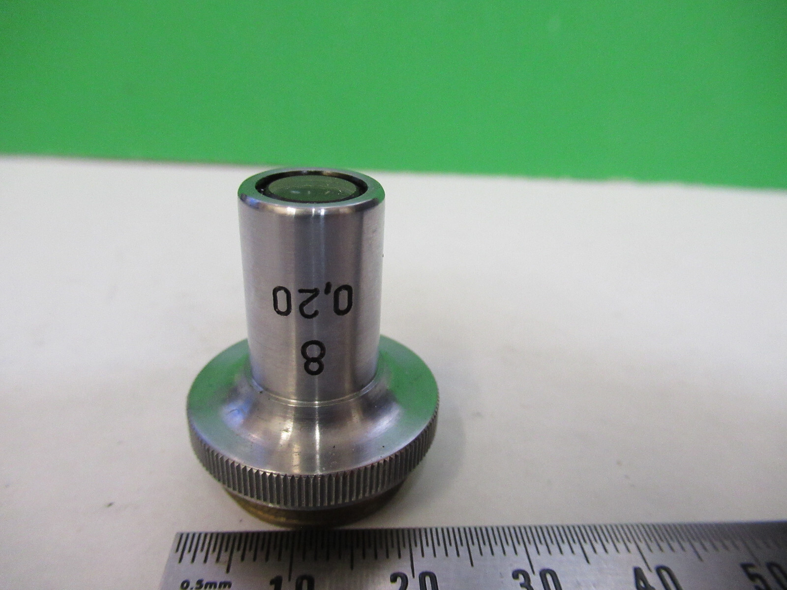 LOMO 8X OBJECTIVE LENS MICROSCOPE PART AS PICTURED X9-B-72