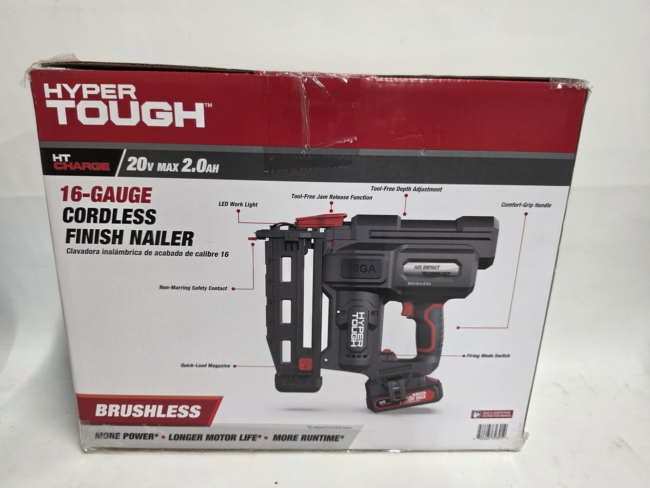 Hyper Tough 16 GAUGE CORDLESS FINISH NAILER