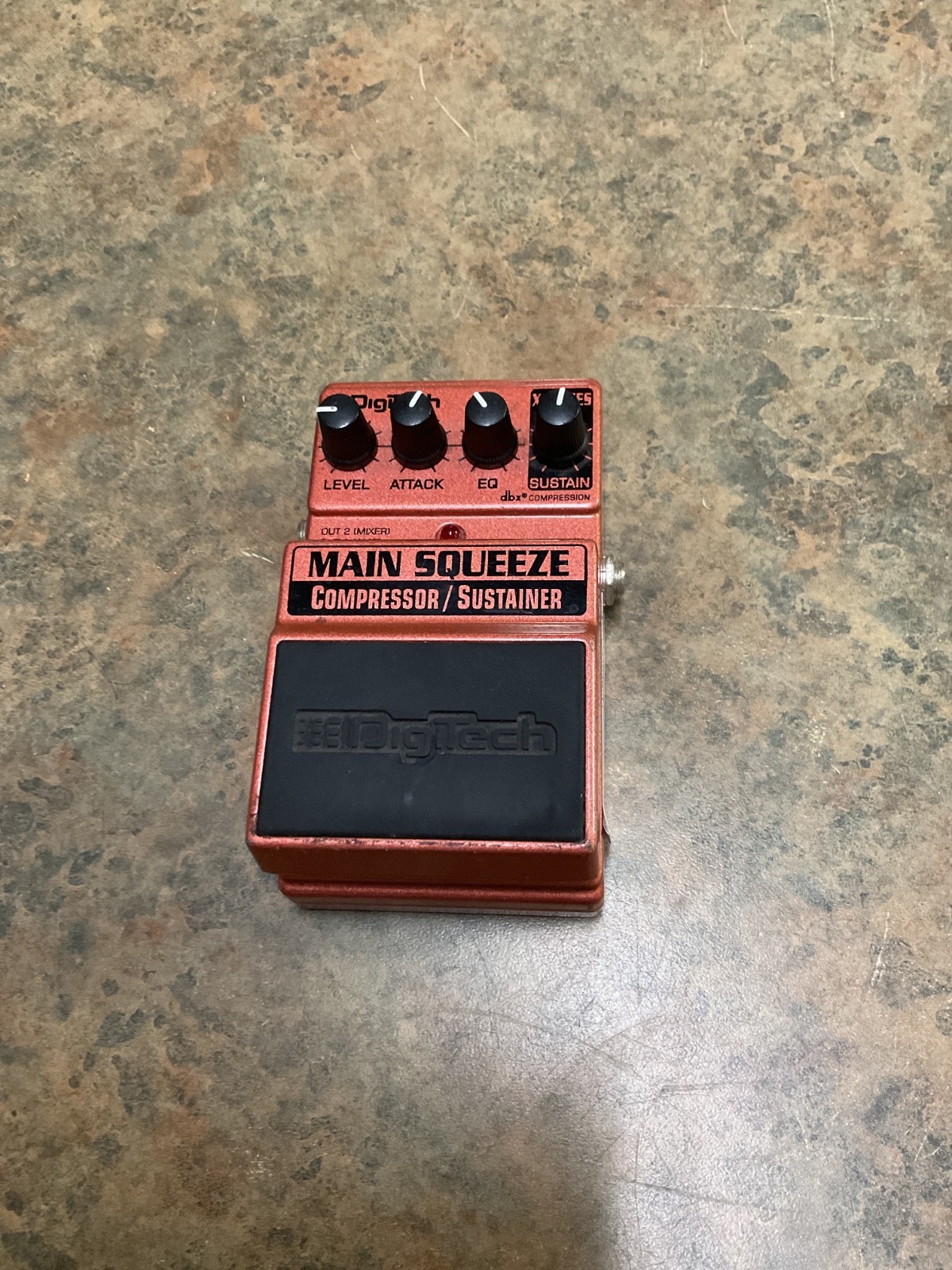 Digitech Main Squeeze Compressor/Sustainer Orange x Series Guitar Pedal