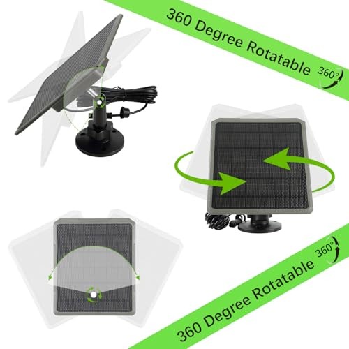 Trail Camera Solar Panel, Solar Battery Charger Kit 12V/1A, 9V/1.3A, 6V/2A,