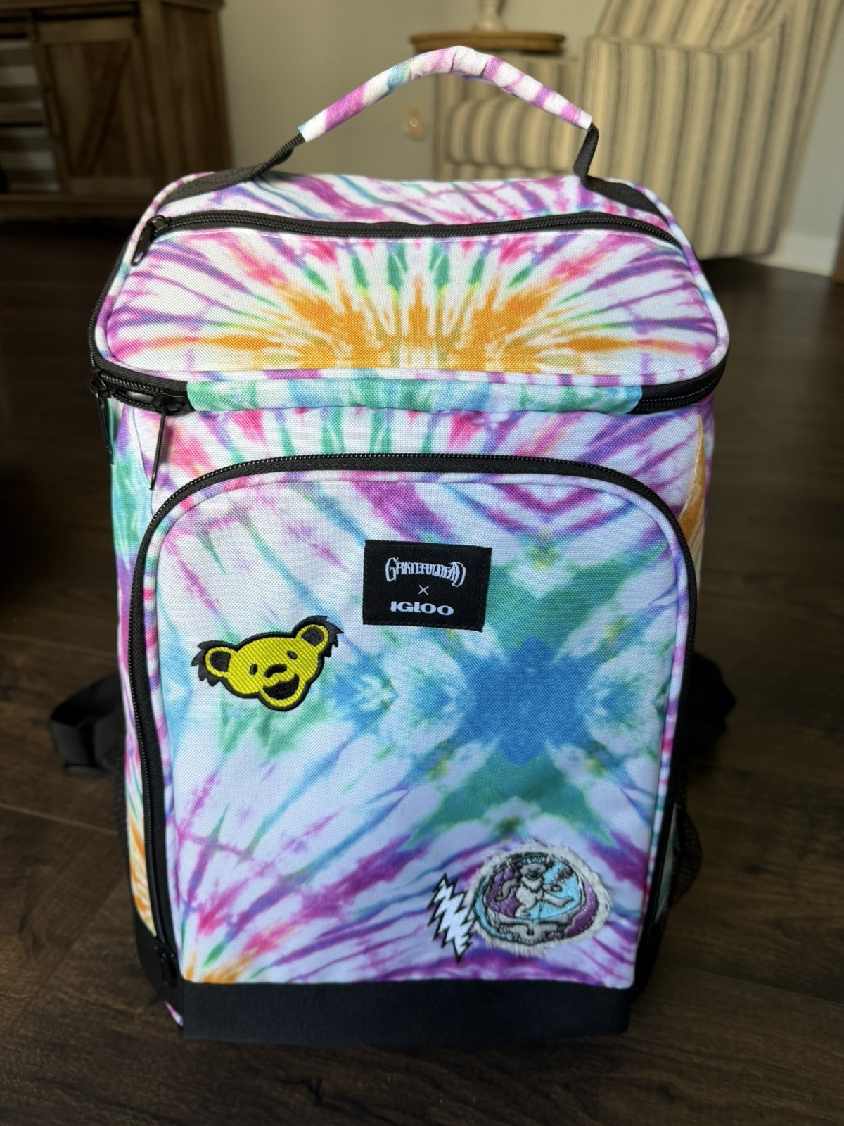 Grateful Dead Igloo Tie Dye Backpack Cooler Dancing Bears Insulated Bag