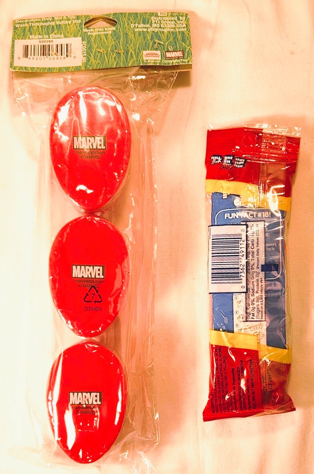 Spider-Man Lot of 2 – 3 Treat Containers & Pez w/ Dispenser | Rare USA Packaging