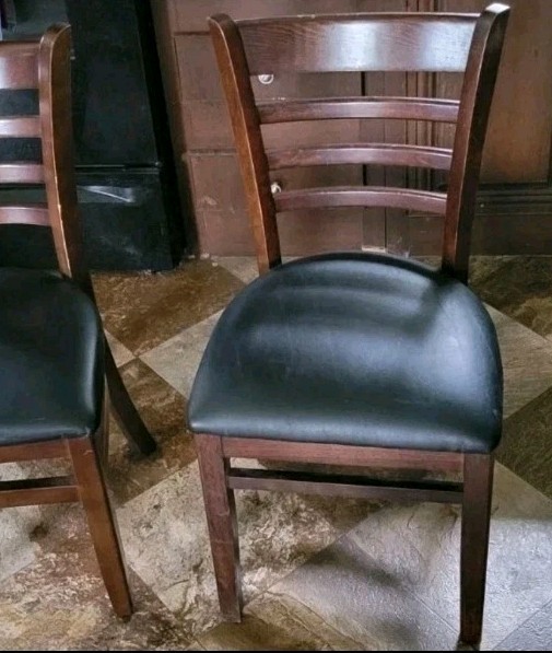Lot Of 5 Used Restaurant Selected Furniture Ladder Chairs #5050 Great Condition