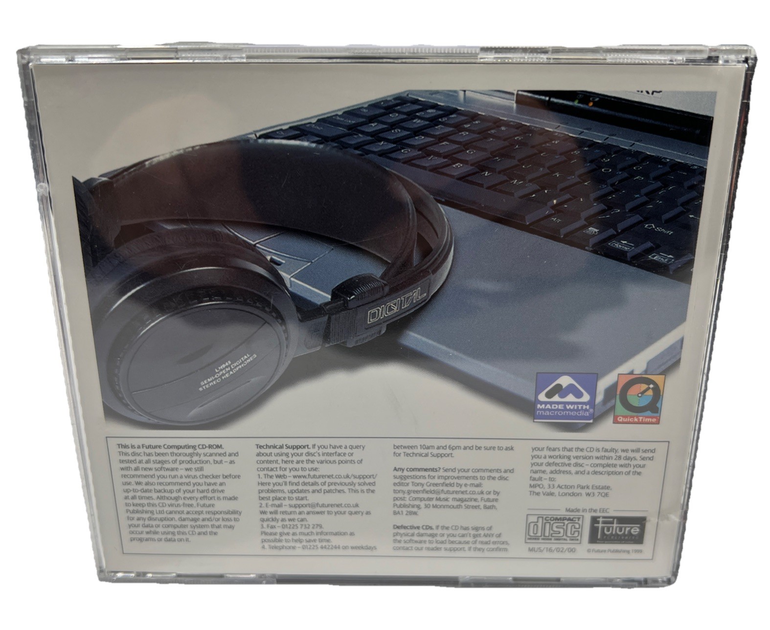 Computer Music Interactive CD-ROM Mac/PC Full Software 2000 Disc 16 EUC