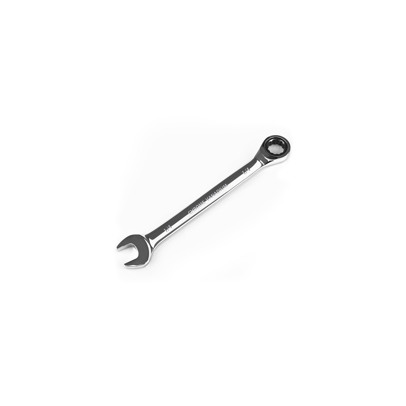 Egofine 1/4 inch Ratcheting Combination Wrench SAE, Industrial 1/4", Silver