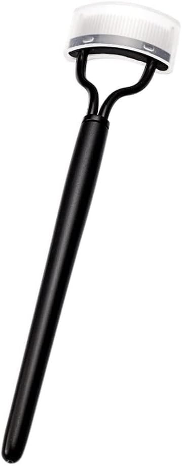 Black Eyelash Comb with Stainless Steel Pins Mascara Applicator Curler Tool
