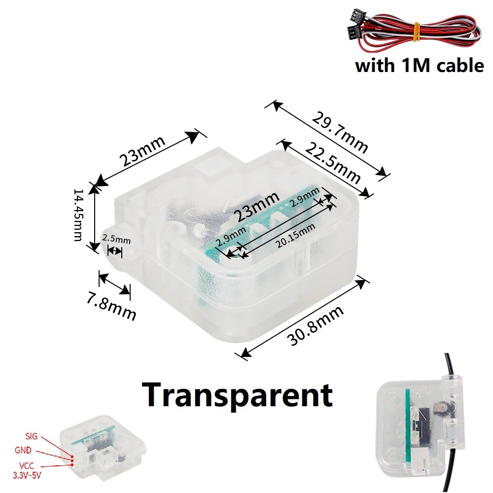 3D Printer Filament Break Detection Module Runout Sensor Detector Ender 3 CR10