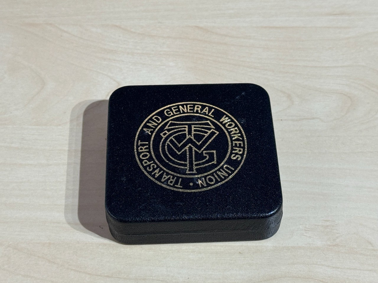 1989 TGWU Centenary Sixpence Medallion In Original Printed Case