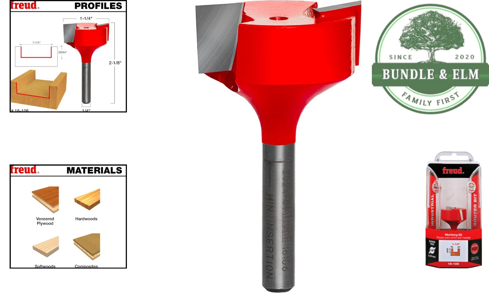 Efficient Cutting Router Bit for Dadoes and Grooves in Various Materials