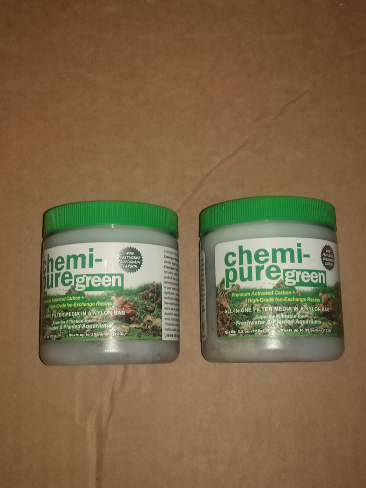 Chemi-Pure Green All In One Filter Media 5.5 oz Two Jars Boyd Enterprises