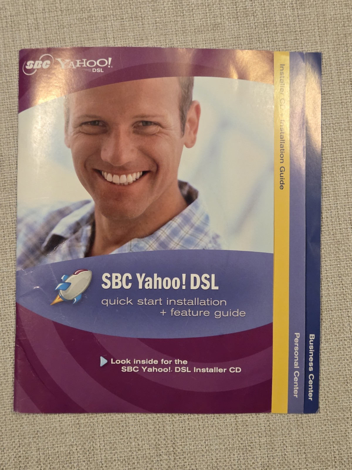 SBC Yahoo DSL Installer Version 4.00-ACS2W SBCY32470227 CD & Install Guide 2003