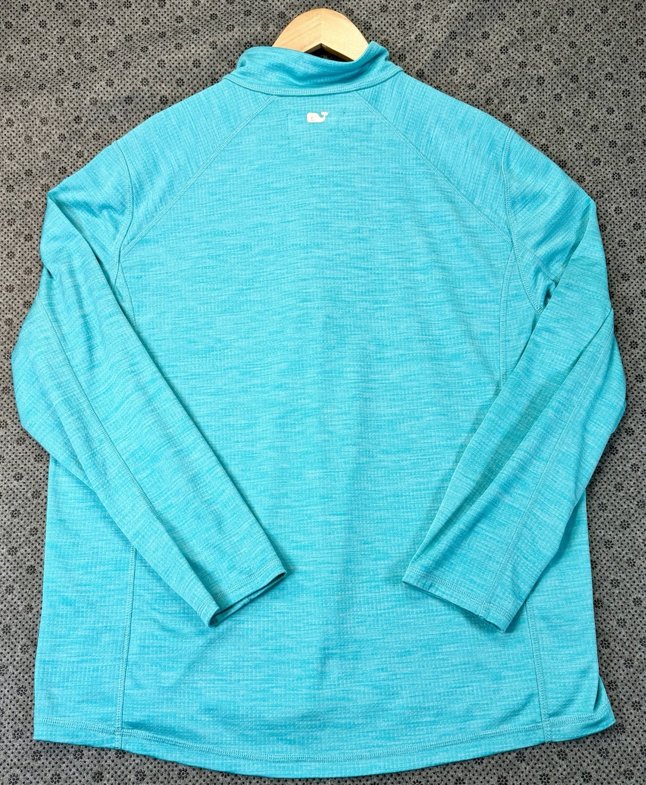 Vineyard Vines Pullover Mens XL Turquoise Performance Quarter Zip Long Sleeve