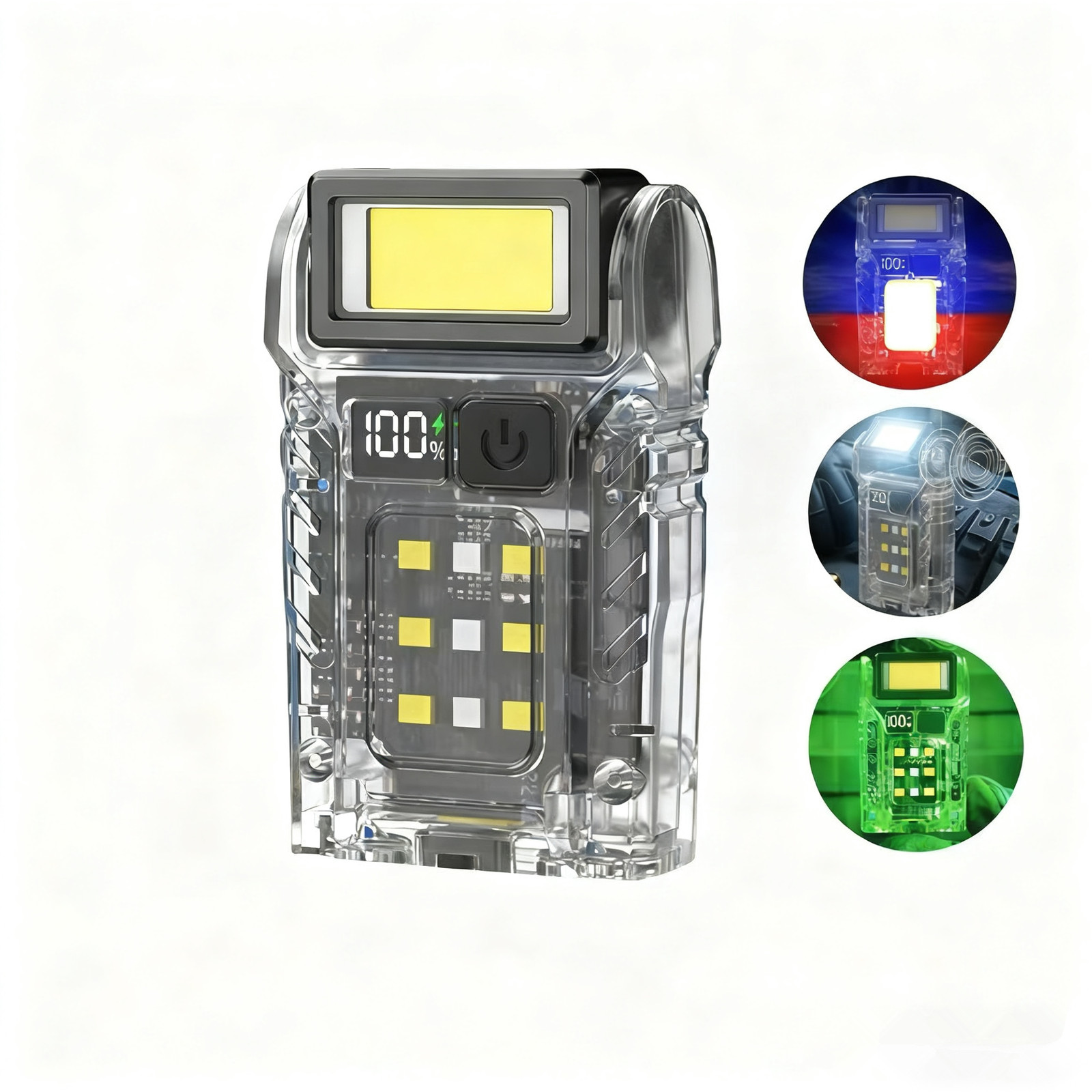 Super Bright Magnet Mini Pocket Torch Emergency Small Flashlight Warning Light