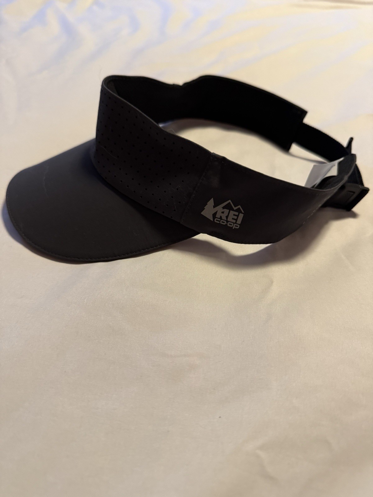 REI Co-op Black Adjustable Golf Visor 100% Nylon 217616 Unisex Summer Sports