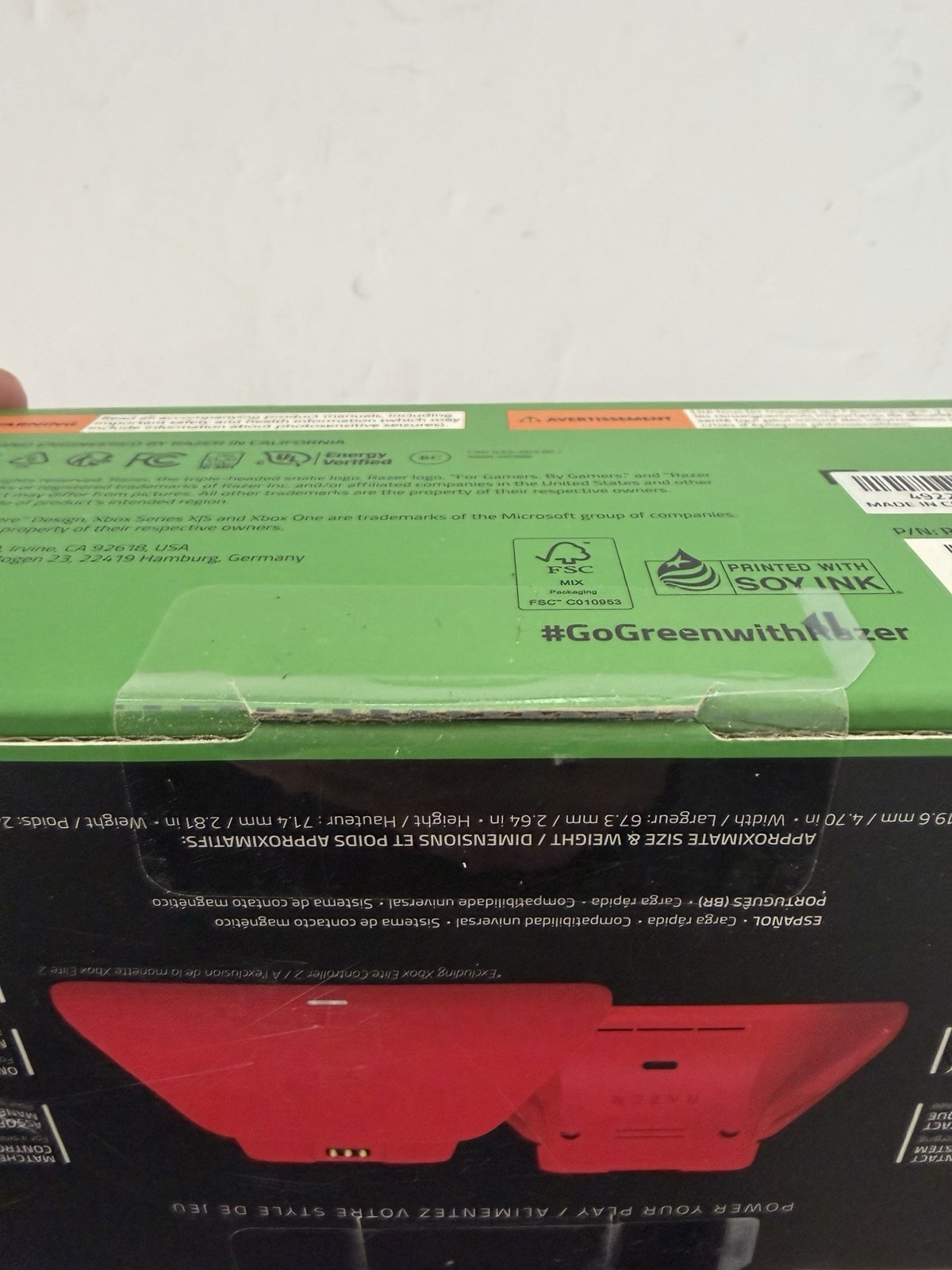 Razer XBOX Universal Quick Charging Stand ONLY [ Pulse RED ] NEW