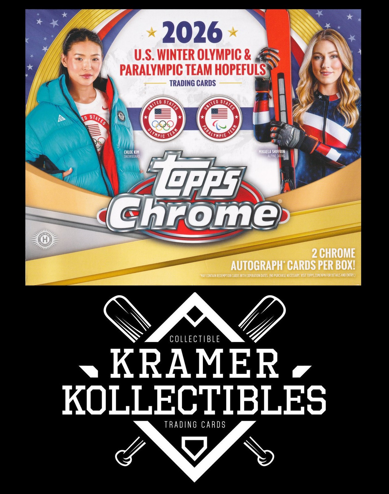 2026 Topps Chrome US Olympic Team Inserts & Parallels - COMPLETE YOUR SET!
