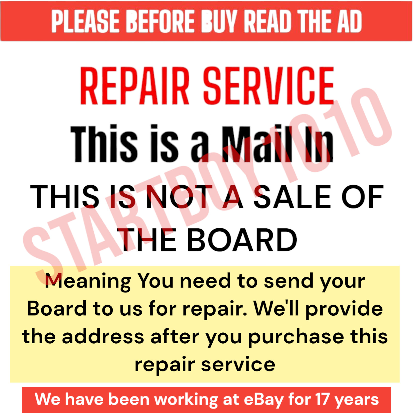 REPAIR SERVICE Lift Master 41A5021-1H-315 Logic board