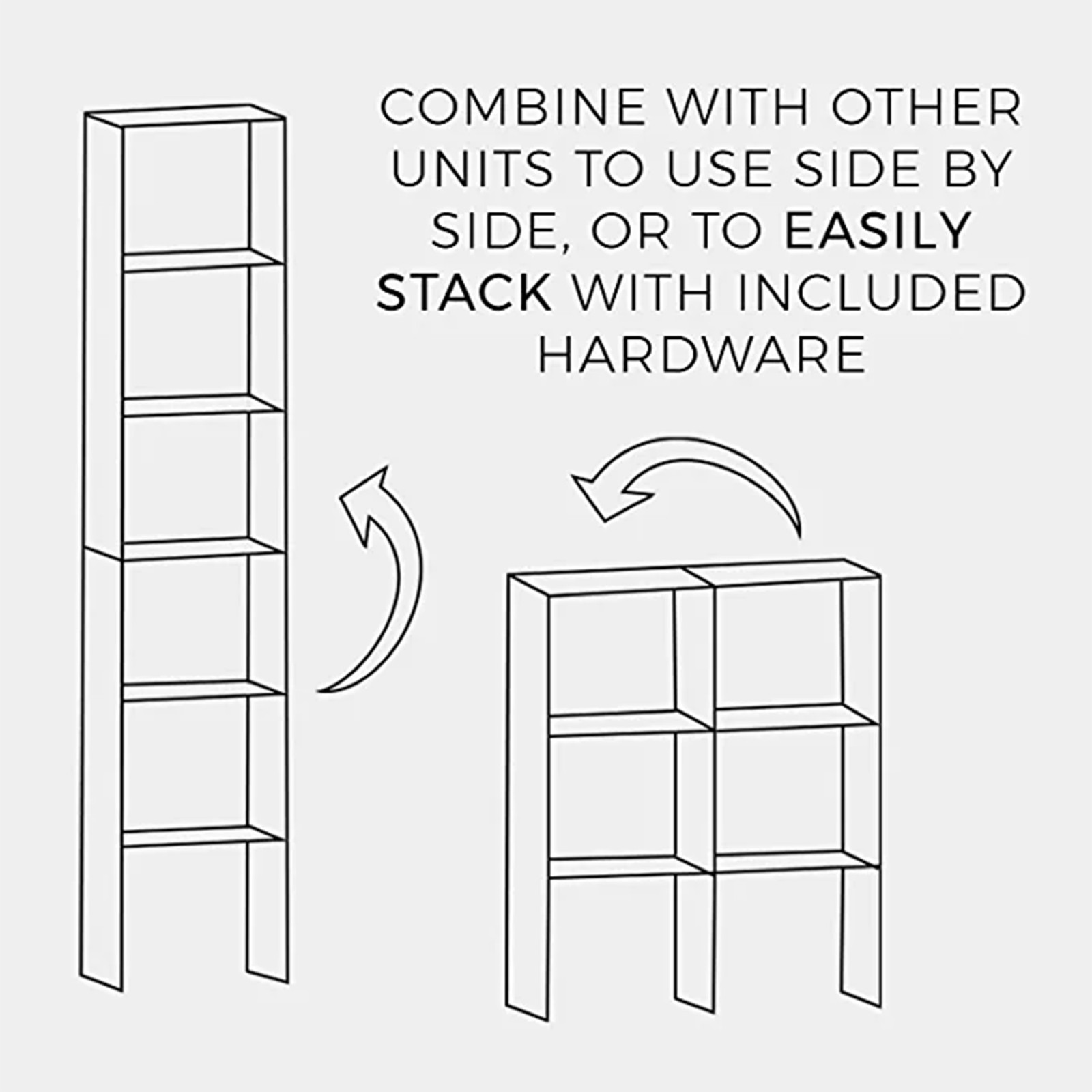 Closetmaid Decorative Home Stackable 2-Cube Cubeicals Organizer Storage, White