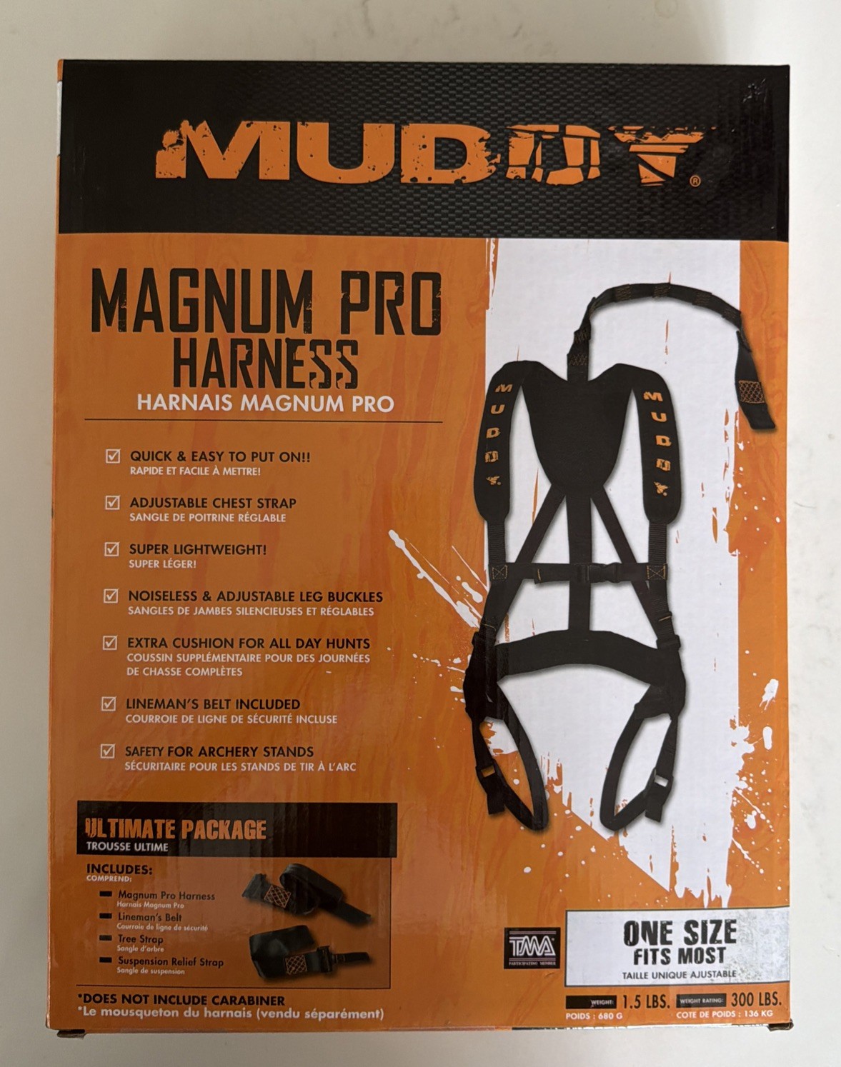 Muddy Outdoors Magnum Pro Safety Harness NEW IN BOX & Free USPS Shipping!!