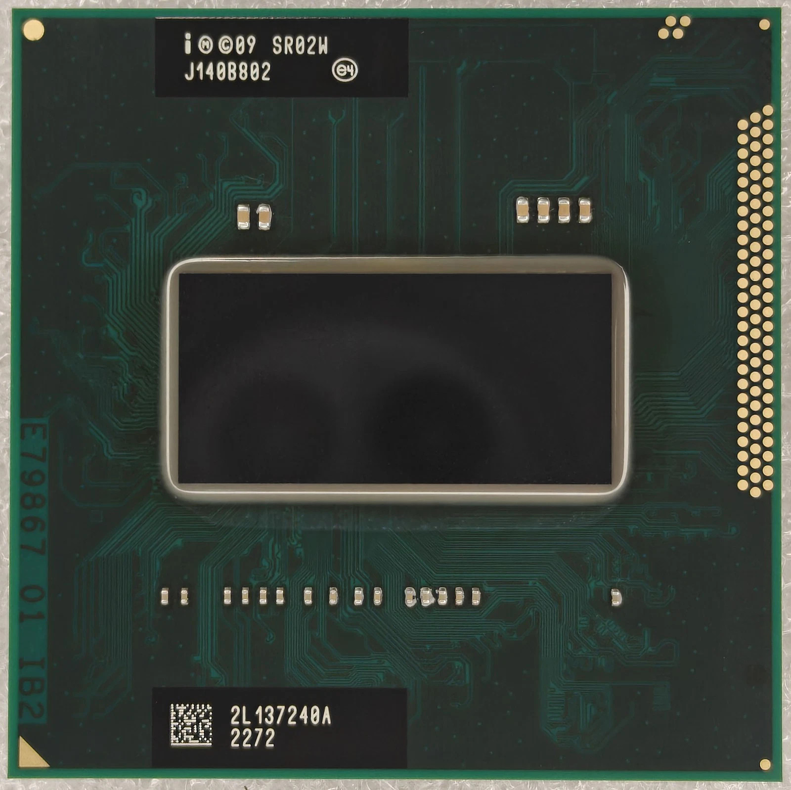 Intel Core i7 2760QM CPU SR02W 2.4GHz 6MB Quad Core Socket G2 Notebook Processor