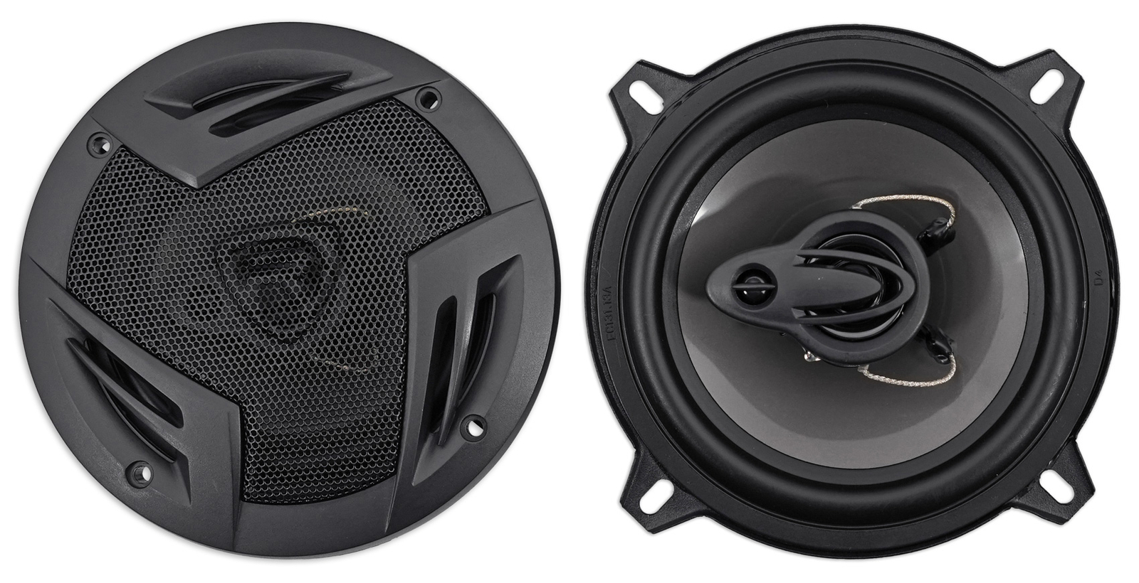 Pair Rockville RV5.3A 5.25" 3-Way Car Speakers 600 Watts/100 Watts RMS CEA Rated