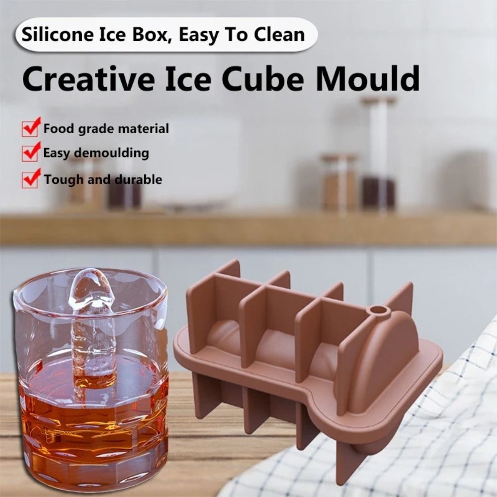 Adult Prank Ice Cube Mold Silicone Ice Cream Making Tool Fun Shape Ice Cube Mold