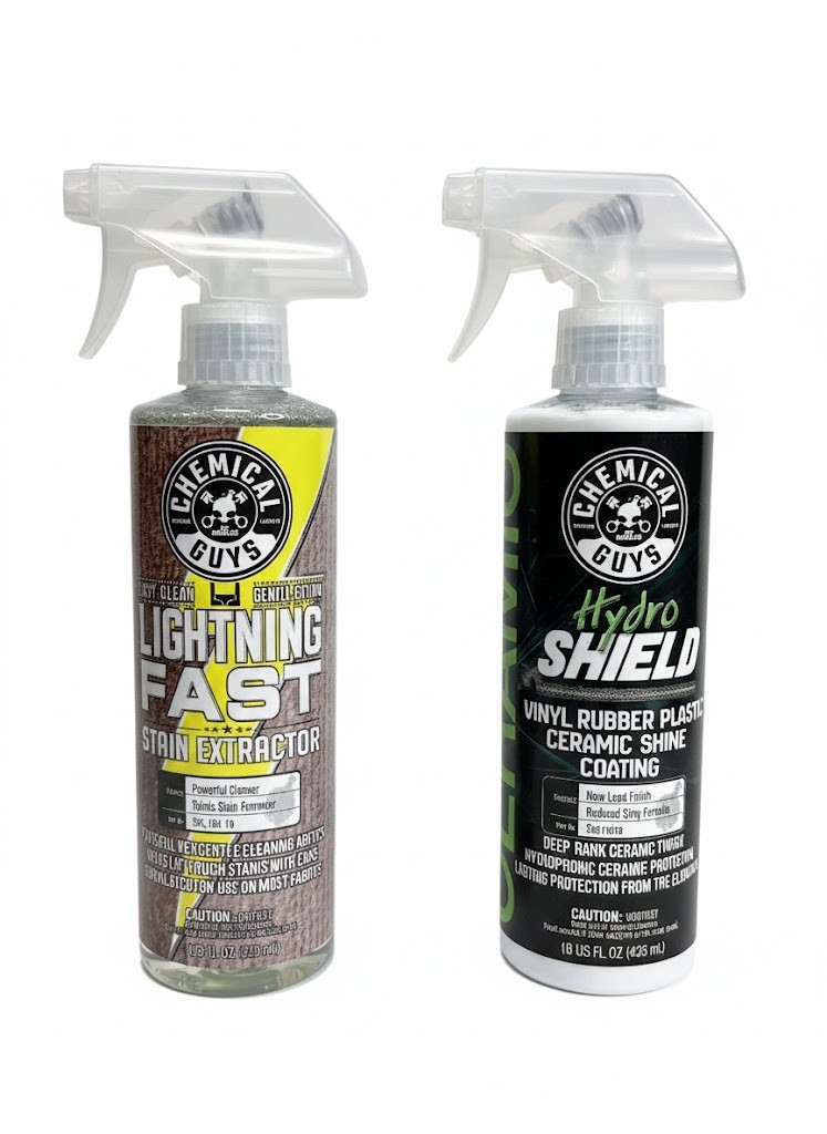 Chemical Guys Bundle Lightning Fast Stain Extractor & Hydro Shield Ceramic Shine