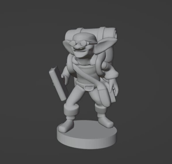 Goblin Book Merchant Monster Manual 28mm Scale DND D&D Tabletop Mini
