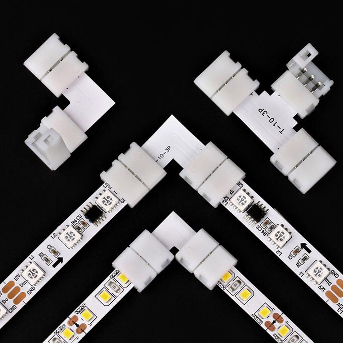 5pcs Solderless Corner Connector Adapter For 5050 3528 RGB 5630 LED Strip Light