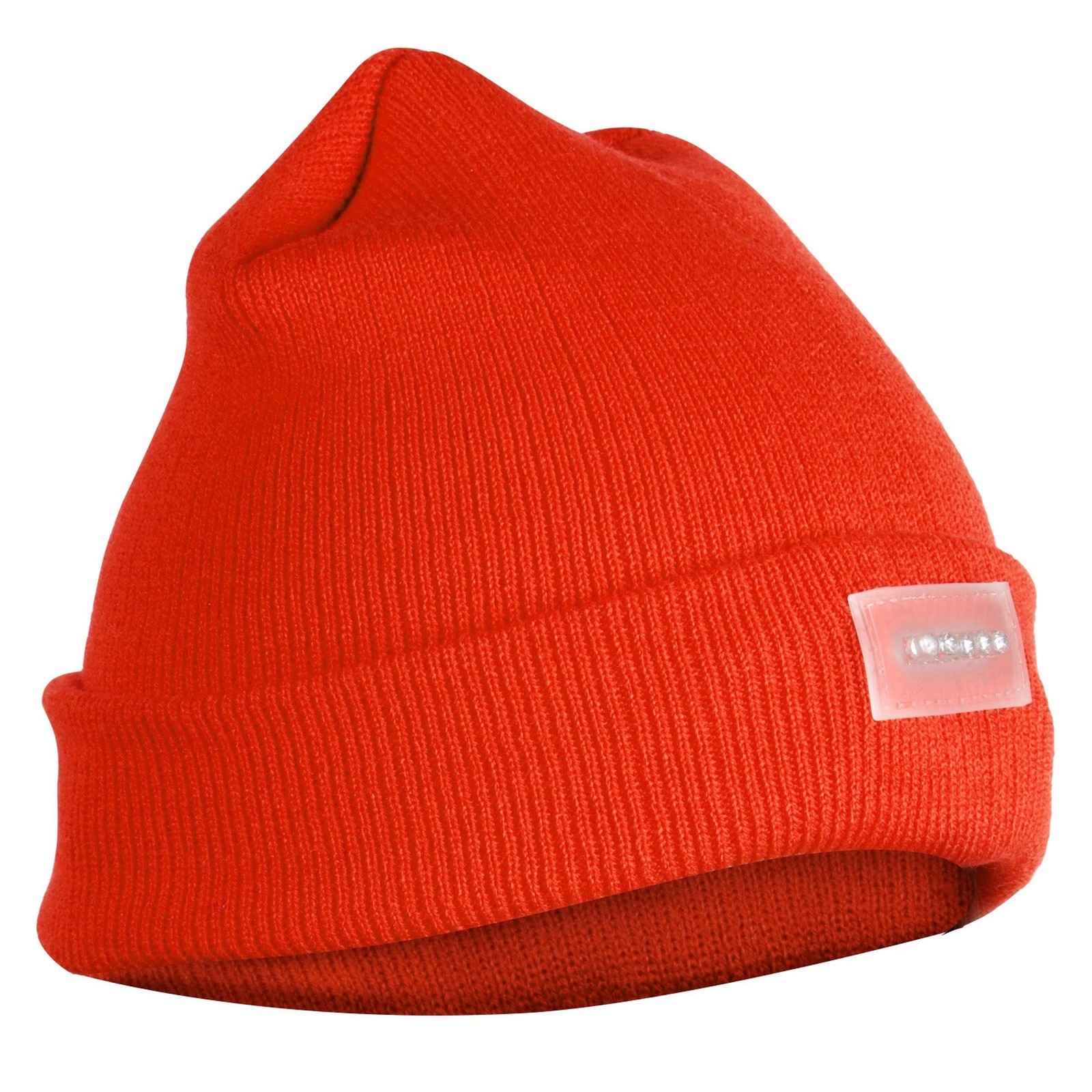 Unisex LED Beanie Winter Hat Headlamp - Orange