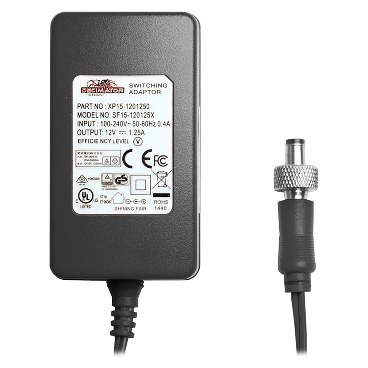 Decimator 12V DC Power Pack with Metal Lock for MD-HX/MD-CROSS/DMON-4S Converter
