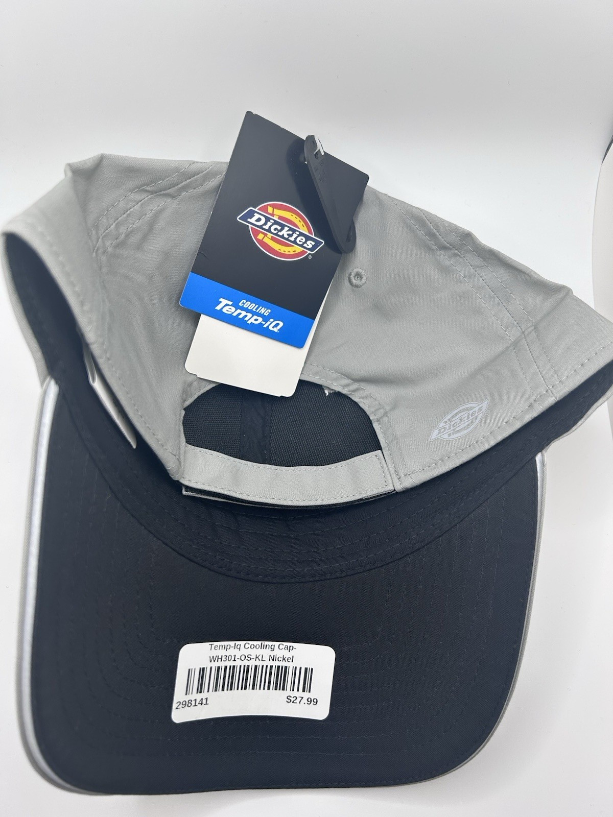 Dickies Temp-IQ Cooling Cap Nickel Gray Hat One Size Adjustable Unisex