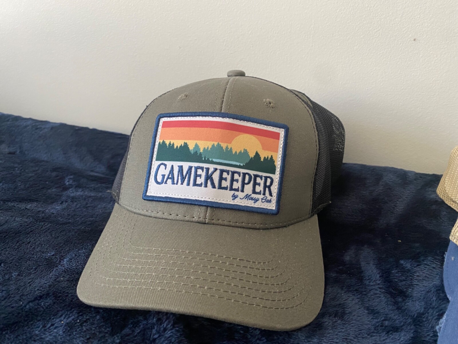 Mossy Oak Gamekeeper Outdoor Sports Grey/Black Snapback Meshback Cap Hat