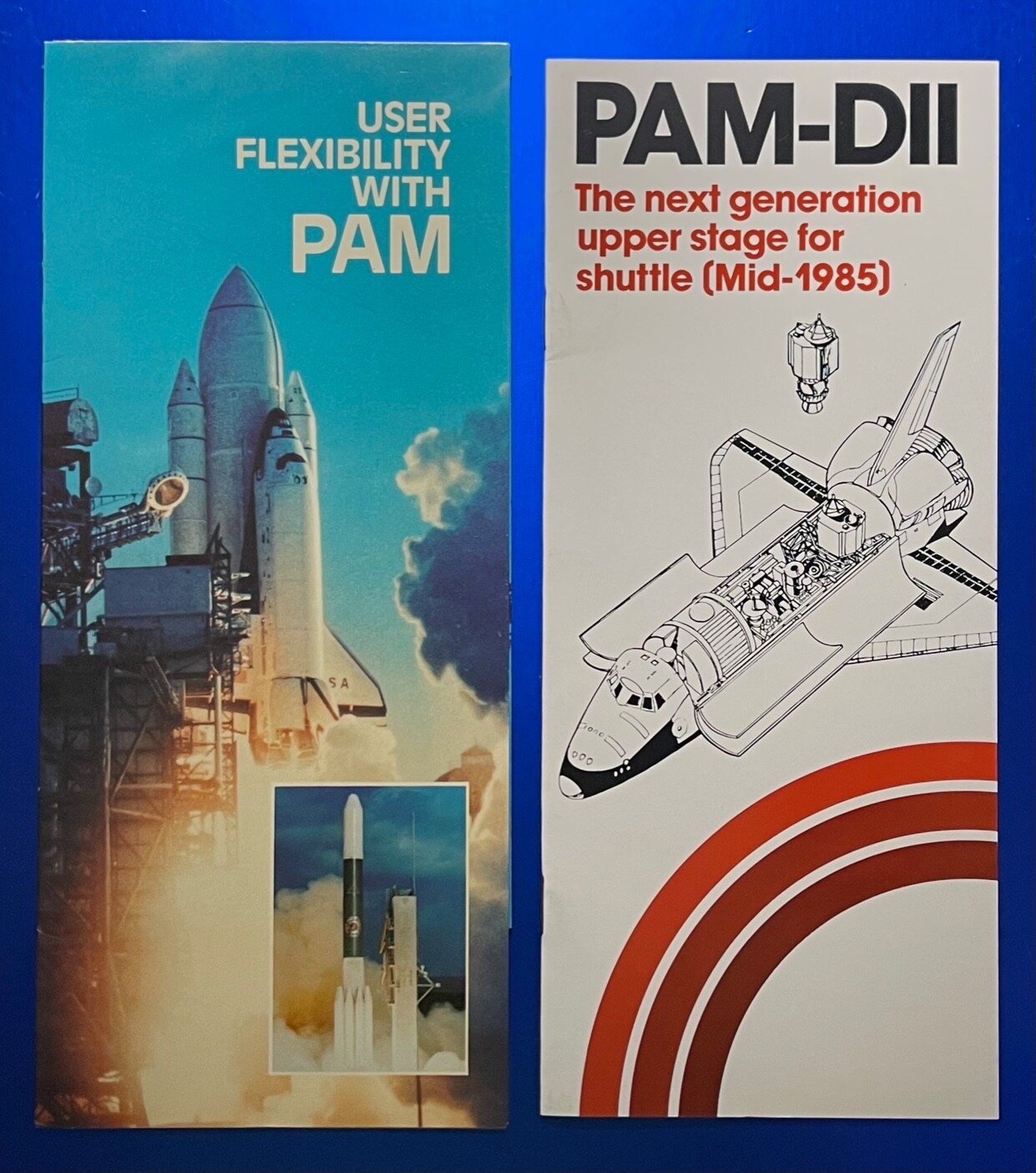 PAM & PAM-D11 SPACE SHUTTLE / NASA RELATED BROCHURE BOOKLET LOT RARE MATERIAL