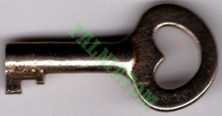 Vintage Hollow Barrel Skeleton Key - Approx 1" Long